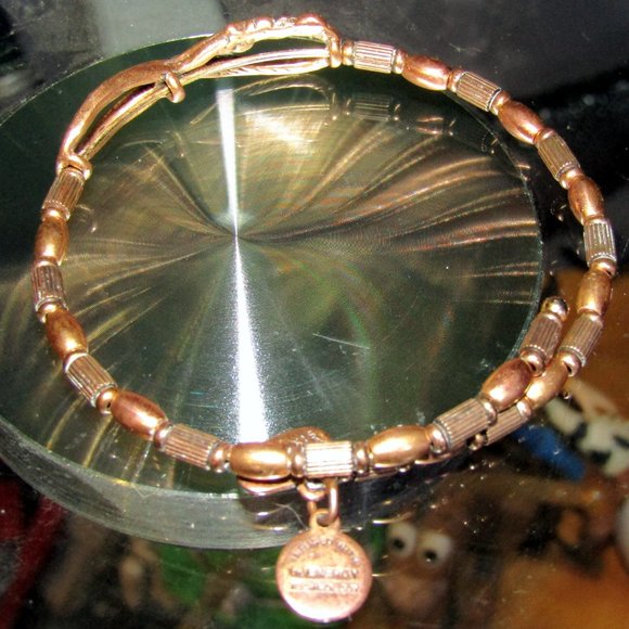 Vintage Alex & Ani Copper & Infinity Symbol Charm Bracelet Wrap Around - Picture 6 of 6